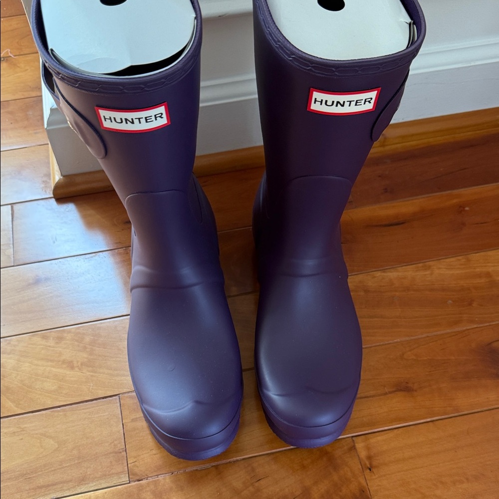 Hunter Deep Purple Waterproof Boots